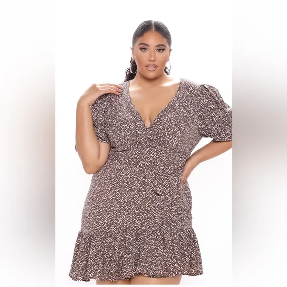 Fashion Nova | Dresses | Dottie Printed Mini Dress | Poshmark